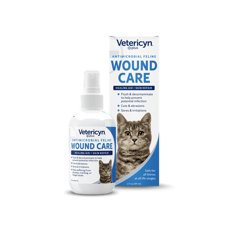 Vetericyn Plus Feline Wound and Skin Care. Healing Aid and Skin Repair. 3 fl. oz.
