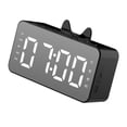 thumbnail image 3 of Reloj despertador Radio Reloj de escritorio Pantalla LCD Reproducción de música compatible con Bluetooth Alarma digital para oficina en casa, Negro Inevent EL001109-01B, 3 of 7