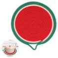 thumbnail image 2 of Aislamiento Térmico Redondo Mantel De Mesa Protector Mantel De Fruta Ampliamente Utilizado Aspecto Exquisito Cojín De Mesa De Hilo De Algodón Para Restaurante De Cocina Casera Eigraketly HA025805-04, 2 of 7
