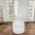 thumbnail image 4 of Vinnova Viana 67" x 31.5" Oval Acrylic Freestanding Soaking Bathtub in Matte White, 4 of 6