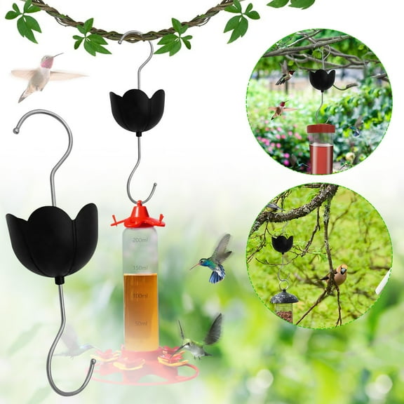Ant Moat for Hummingbird Feeder, Outdoor Metal Hook with Water Barrier Cup to Keep Ants Out, Durable Rust-Proof Hanger for Bird Feeders and Garden Decor