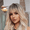 Gray Blonde, variant on Jademall 26 Inch Long Body Wave Wig with Bangs, Synthetic Dirty Orange Curly Hair, Fluffy Full Head Wig for Daily, Party & Dance Use