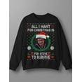 thumbnail image 2 of All I Want for Christmas Is Joe Keery Sweatshirt - Sizes S-5XL ,Art Print JSC, 2 of 5