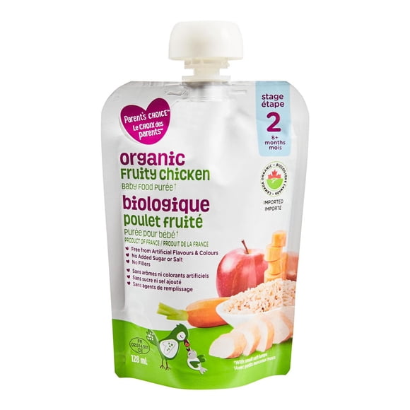 Parent's Choice Purée pour Bébés Biologique au Poulet Fruité