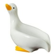 thumbnail image 4 of Jabonera de cerámica con forma de pato, caja tipo maleta para baño Blanco, 4 of 9