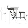 thumbnail image 6 of Kill Shot Portable Shooting Bench Seat with Adjustable Table Gun Rest, 6 of 6