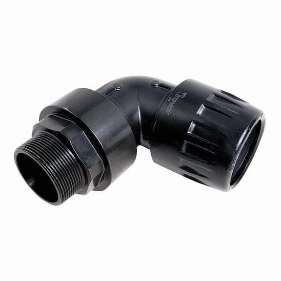 Transair Fitting, 1/2" Tube Size, Polyamide, Black 6609 17 22GR