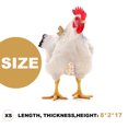 thumbnail image 2 of Pañal para pollos de 3 piezas, pañal para mascotas para gallinas, patos, gansos, ajustable, lavable, reutilizable, para aves de corral XS, 2 of 5