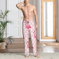thumbnail image 2 of Honiee Cute Flamingo with Heart for men - a sleek fusion of Straight Pajama Pants, versatile Lounge Pants, and cozy Sleepwear, all rolled into one-Small, 2 of 6