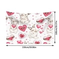 thumbnail image 4 of Felwors Valentine's Day Background Cloth Party Decoration Cartoon Tapestry Scene Layout Props Love Hanging Cloth, 4 of 7