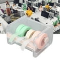 thumbnail image 4 of Transparent Tape Cutter, PP Shell Improving Work Efficiency Roll Tape Holder Space Saving Large Capacity  For Home Beige,Orange,Green, 4 of 8