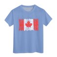 thumbnail image 3 of AJIWYH Uniforme pour Filles, T-Shirt à Manches Courtes Col Rond Été Coupe Décontractée Basique, Polo à Manches Courtes pour 12-13 Ans, Bleu Clair, 3 of 3