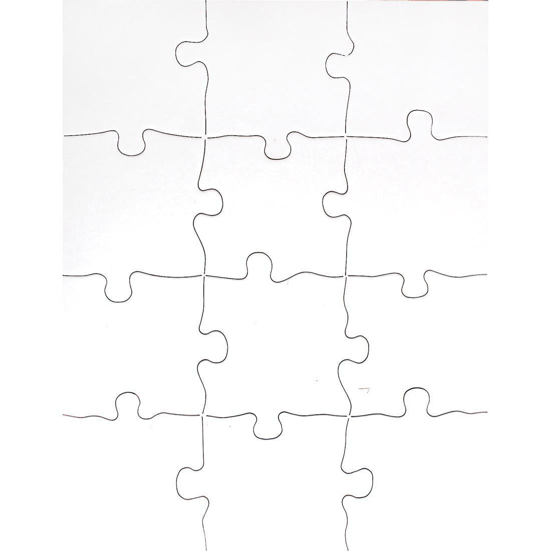 Blank Compoz-A-Puzzle 12-Piece Large Rectangle