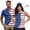 USA Stripe Star, variant on HUIACONG American Flag Golf Shirt Funny 4th Of July Shirts for Couples Sleeveless Golf Tops for Women Active Tops Mens Shirs Short Sleeve Lightweight Moisture Wicking Breathable Outdoor Wear Man S