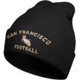 thumbnail image 2 of Football Embroidered Beanie Hat for Fan Gifts, Winter Beanie Cap Warm Knit Hats for Men Women, 2 of 6