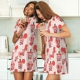 thumbnail image 4 of Naloa Milk Tea5 Print Women Nightgowns,Womens Loungewear,Short Sleeve Sleepwear,Comfy Ladies Nightdress, 4 of 6