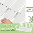 thumbnail image 6 of Gymax 54'' HDPE Porch Swing Outdoor Patio Hanging Chair w/ Cup Holder Adjustable Chain, 6 of 10