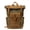 Army Green, variant on Vintage Waxed Canvas Backpack with Genuine Leather Trim, Waterproof Large Capacity Travel Rucksack,Hiking & Daily Use