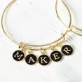 thumbnail image 4 of Cousin DIY Black and Gold Enamel Alphabet Charms, 0.5 in, 26 Piece, Adult, Model 69992751, 4 of 9