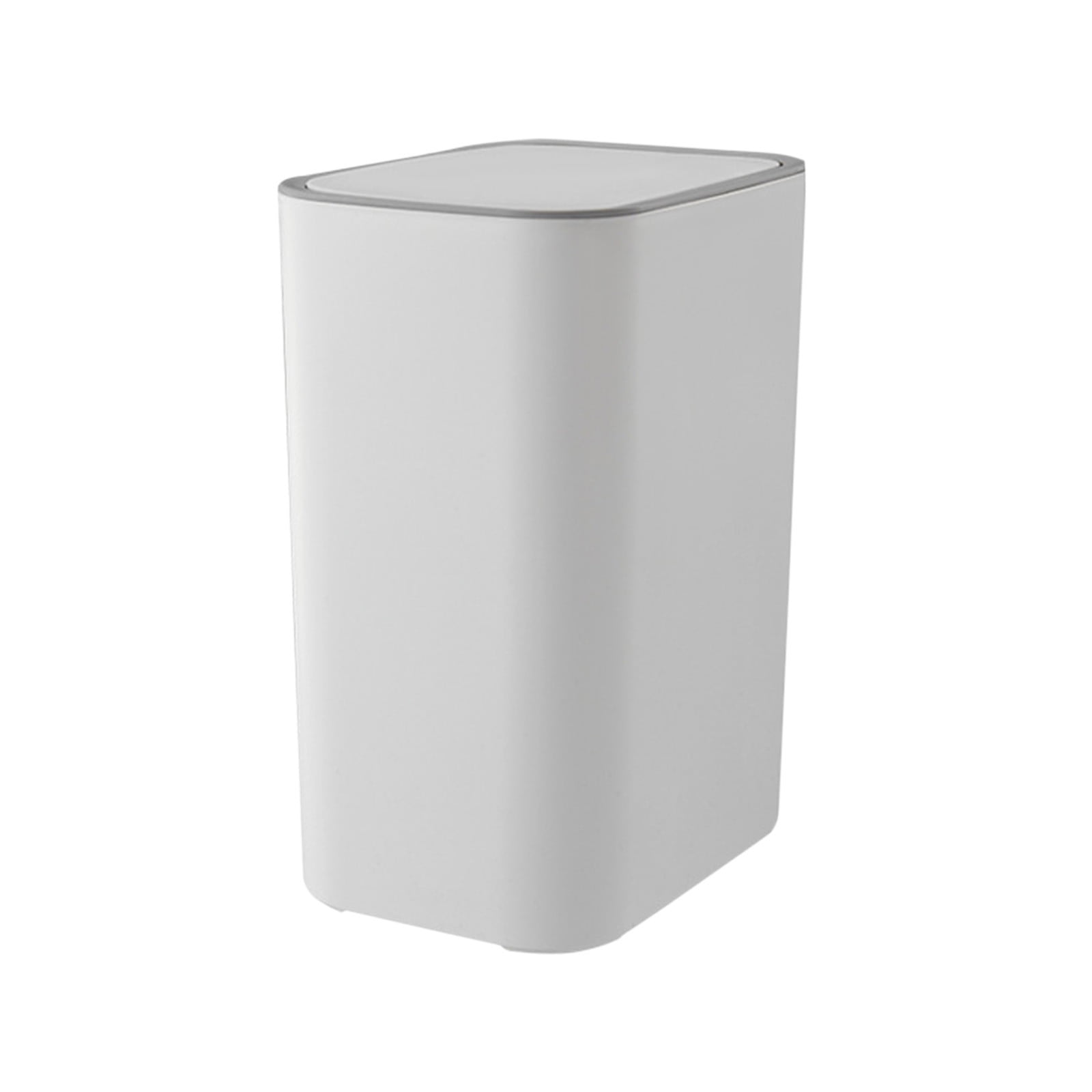 under $5 Fufafayo Trash Can with Lid, Small Bathroom Trash Can Wastebasket, Slim Garbage Can with Inner Bucket, Press Top Lid Garbage Container Bin for Kitchen, Home, Office, Bedroom