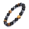 thumbnail image 3 of EOEMY 7 Chakra Healing Tiger Eye Natural Stone Yoga Energy Beads Bracelet Jewelry Hot-Magnetite+Tiger Eye+Agate, 3 of 6