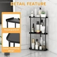 thumbnail image 6 of 3 Tier Bathroom Counter Organizer, Vanity Organizer Corner Shelf, Skincare, Makeup Countertop Organizers, Kitchen, Bathroom Counter Storage, Black, 6 of 6