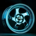 thumbnail image 2 of For 16x8 inch (1 Single Wheel Only) JNC Wheels - 16" JNC034 Chrome Blue Rim - 4x100 JNC Wheels-20570776774, 2 of 2