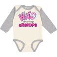 thumbnail image 3 of Inktastic Wild About Grandpa Girls Long Sleeve Baby Bodysuit, 3 of 5