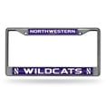 thumbnail image 1 of Northwestern Wildcats Bling Chrome Frame, 1 of 1