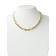 thumbnail image 3 of Time and Tru Women's Gold Tone Chunky Curb Chain Necklace 17" with Extender, 3 of 4