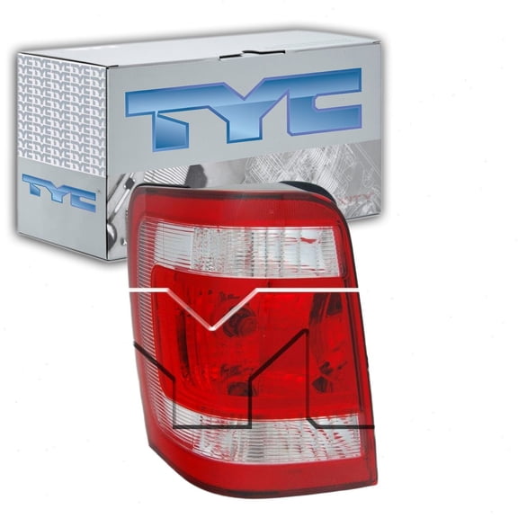TYC Left Tail Light Lens compatible with Ford Escape 2008-2012