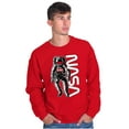 thumbnail image 5 of Retro Astronaut NASA Worm Logo Sweatshirt for Men or Women Brisco Brands S, 5 of 6