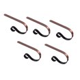 thumbnail image 2 of AFQH 5 Pcs Christmas Stocking Hooks Stocking Holders Non-Slip Stocking Hangers for Mantle Fireplace Xmas Party Home Decoration Hooks Set, 2 of 8