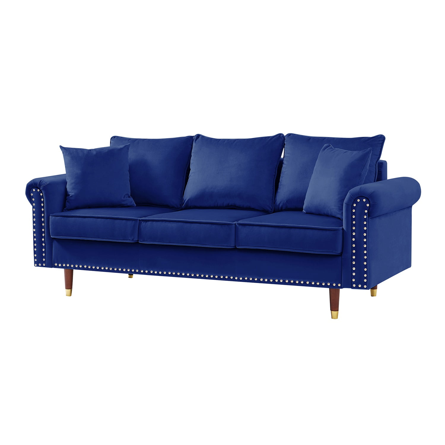 Resenkos 62.5" Casual Sofa Lifestyle Solutions Sofa Bed Couch for Bedroom in Home & Kitchen Apartment Dorm, Blue Resenkos 62.5" Casual Sofa Lifestyle Solutions Sofa Bed Couch for Bedroom in Home & Kitchen Apartment Dorm, Blue