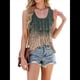thumbnail image 3 of Camisetas Sin Mangas para Mujer, Holgadas, Informales, de Verano, con Ojales, Cuello Redondo, Básicas, Sin Mangas, A Gradiente M, 3 of 10