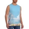 thumbnail image 2 of Uemuo Cute Pink Mushrooms Pattern Men's Sleeveless T-Shirt,Muscle Athletic Tank Top, Moisture-wicking Quick-dry Breathable Classic Tee Top for Gym Run Outdoor Sports-X-Large, 2 of 8