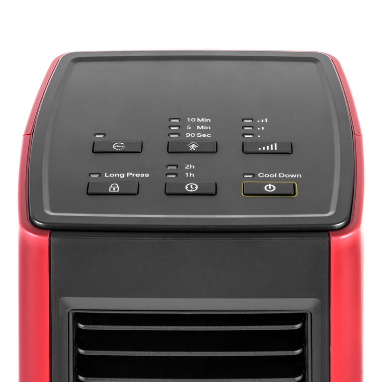 IRIS USA WOOZOO Slim Portable Space Heater with Motion Sensor, 3 Heating  Modes and Child Safety Lock, Red/Black - Walmart.com