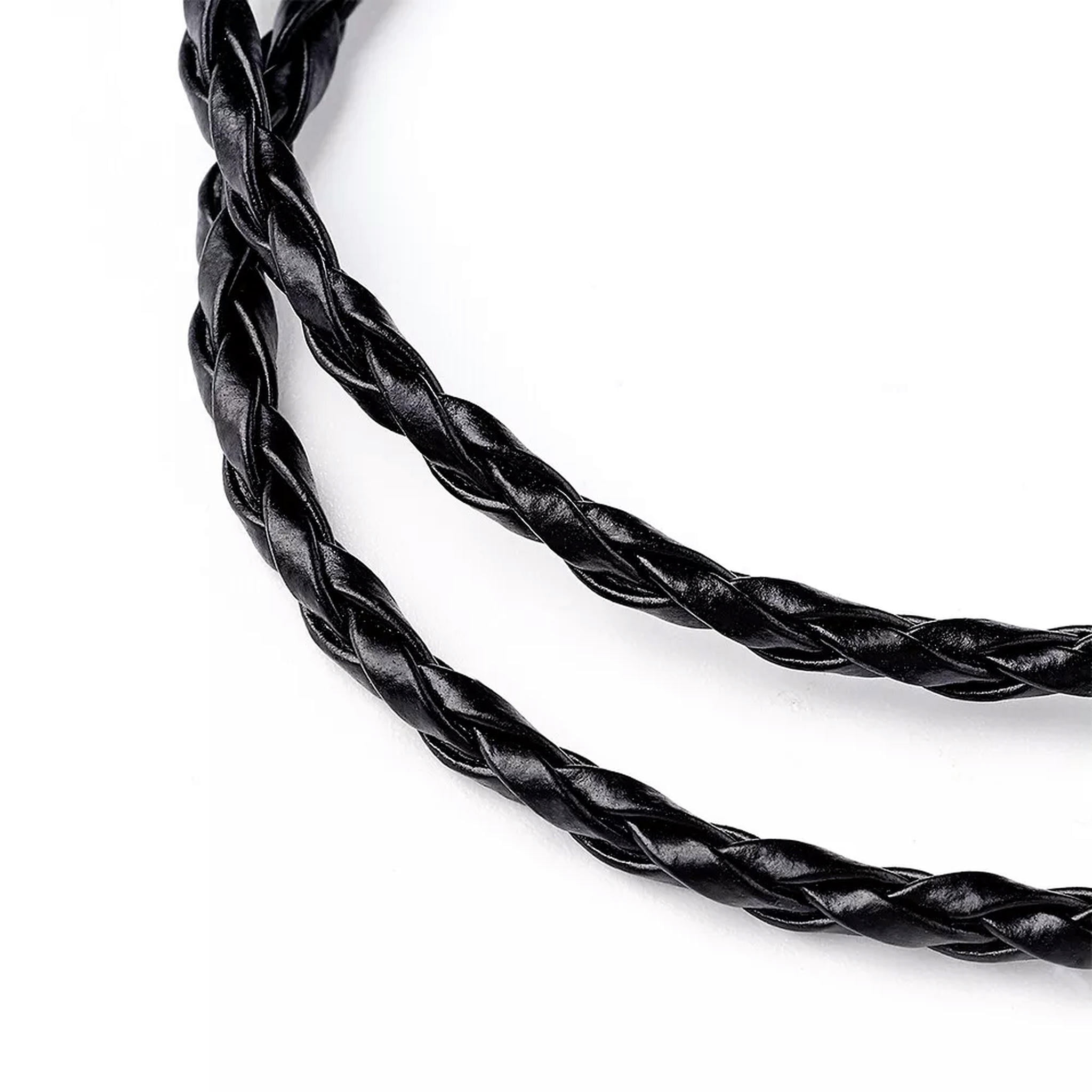EOEMY 100Pcs Leather Necklace Cord Chain With Clasps Diy Bracelect Jewelry Black 17"