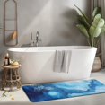 thumbnail image 2 of Blue Marble Pattern Kitchen Rug Mat,Kitchen Runner Rugs Non Skid Washable,Decorative Kitchen Floor Mats for Kitchen,Sink,Laundry,17"x47.2", 2 of 7