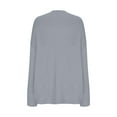 thumbnail image 4 of Sakmal Plus Size Winter Cardigans for Women Gray V Neck Cotton Sweater Open Front Sweater Tops for Women M, 4 of 8