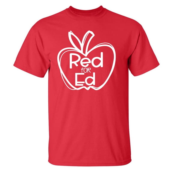 Red for Ed Adult Short Sleeve T-shirt