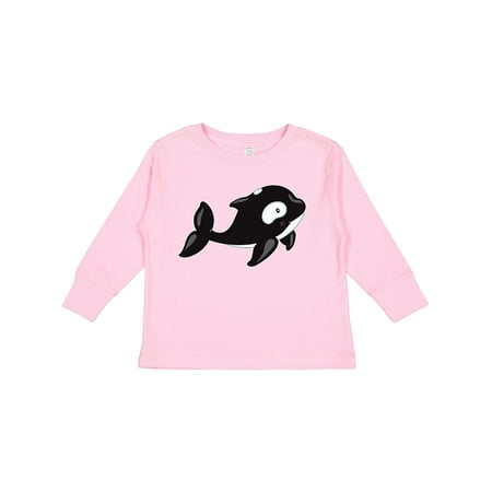 

Inktastic Cute Baby Orca Gift Toddler Boy or Toddler Girl Long Sleeve T-Shirt