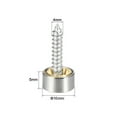 thumbnail image 3 of 8 Pcs Vis de Miroir de Table Décoratives Couvre-Ongles Ronds en Acier Inoxydable, 3 of 6