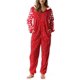 thumbnail image 2 of Pijama navideño para mujer, mono de manga larga con capucha y cremallera, ropa de dormir, disfraz festivo, 2 of 5