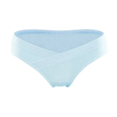 Bigersell Seamless High Waisted Underwear Clearance Plus Size Underwear Boy Shorts Panty Style P-1742 Cotton Boyshort Panties Ladies Thong Briefs Mid Waist Women s Bikini Panties Blue XXL