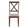 thumbnail image 4 of Monarch Specialties Dining Chair, Set Of 2, Side, Upholstered, Kitchen, Dining Room, Pu Leather Look, Wood Legs, Brown, Beige, Transitional, 4 of 9