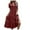 Wine, variant on Kyusrd Summer Dress For Women Homecoming Dresses Summer Dress For Women T-Shirt Dress Women's New Fashion Irregular Collar Button Long Sleeve Dresses