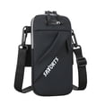 thumbnail image 1 of Sonducket Soporte para teléfono cruzado ajustable de nailon para un estilo de vida activo: manténgase manos libres mientras viaja Bolsas de mensajero y de hombro Negro impermeable, 1 of 6