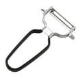 thumbnail image 1 of Stainless Steel Fruit Peeler with Wooden Handle – Multifunction Kitchen Gadget for Easy Scraping Slicing and Planing, 1 of 4
