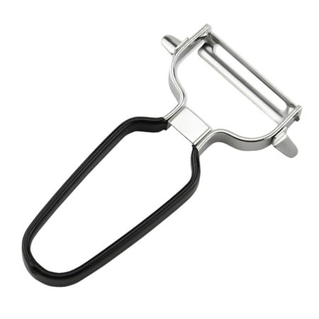 

Clearance! Lognanla Kitchen Gadgets Stainless Steel Fruit Household Multifunctional Peeler Kitchen Gadget Wooden Handle Peeler Fruit Planer Peeler Black